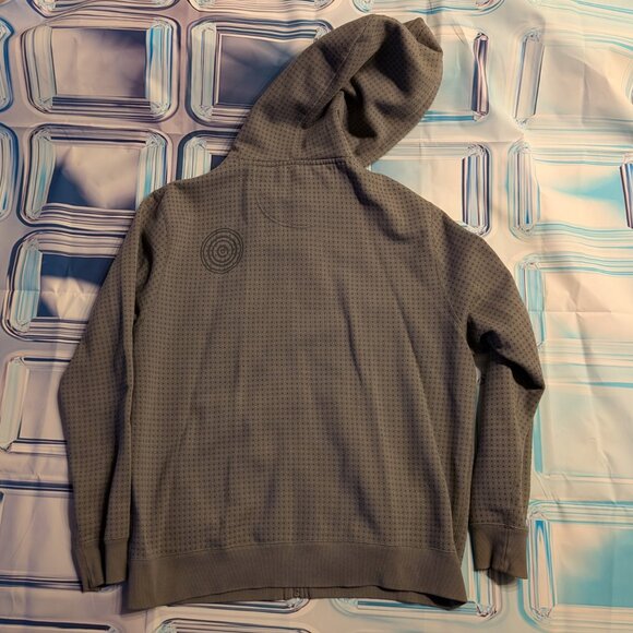 GRAVIS vintage zip hoodie gray large BURTON - Picture 3 of 4